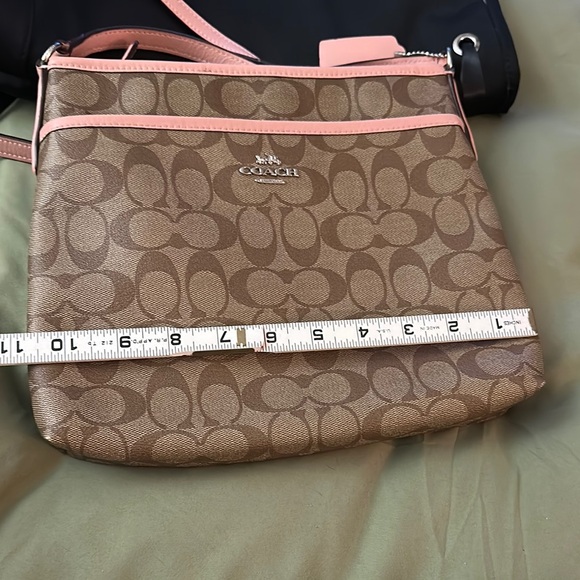 Coach Brown and Pink Women's crossbody Bag signature print - Picture 11 of 11
